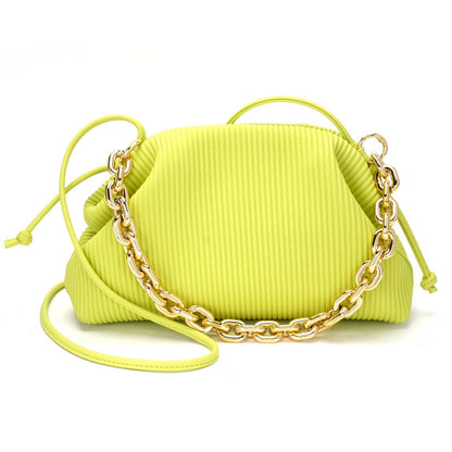 Chain Cloud Pleated Bag