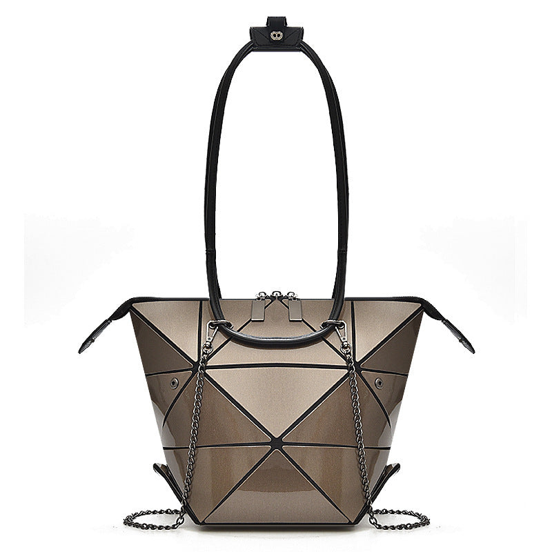 Geometric Diamond Laser Bag