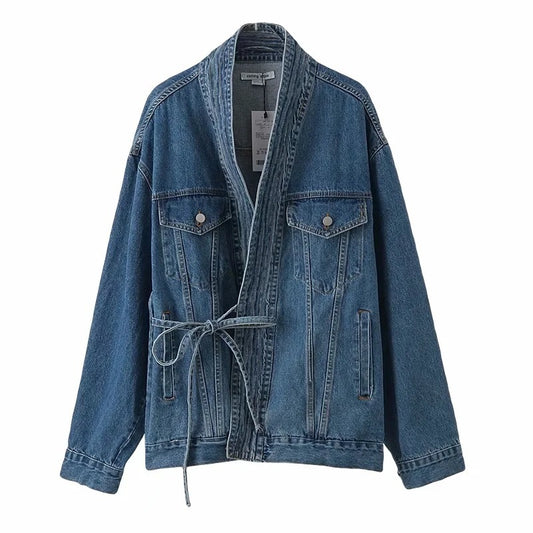 Tie Up Denim Jacket