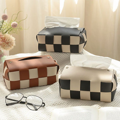 Checkerboard Tissue Box Cover