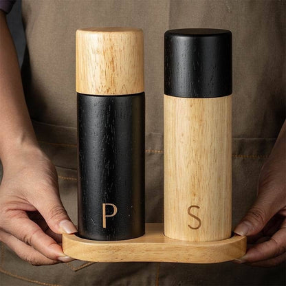 Retro Oak Pepper Grinder