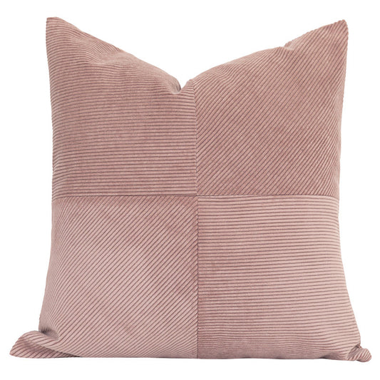 Pink Splicing Cushion