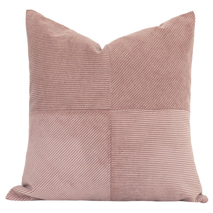 Pink Splicing Cushion