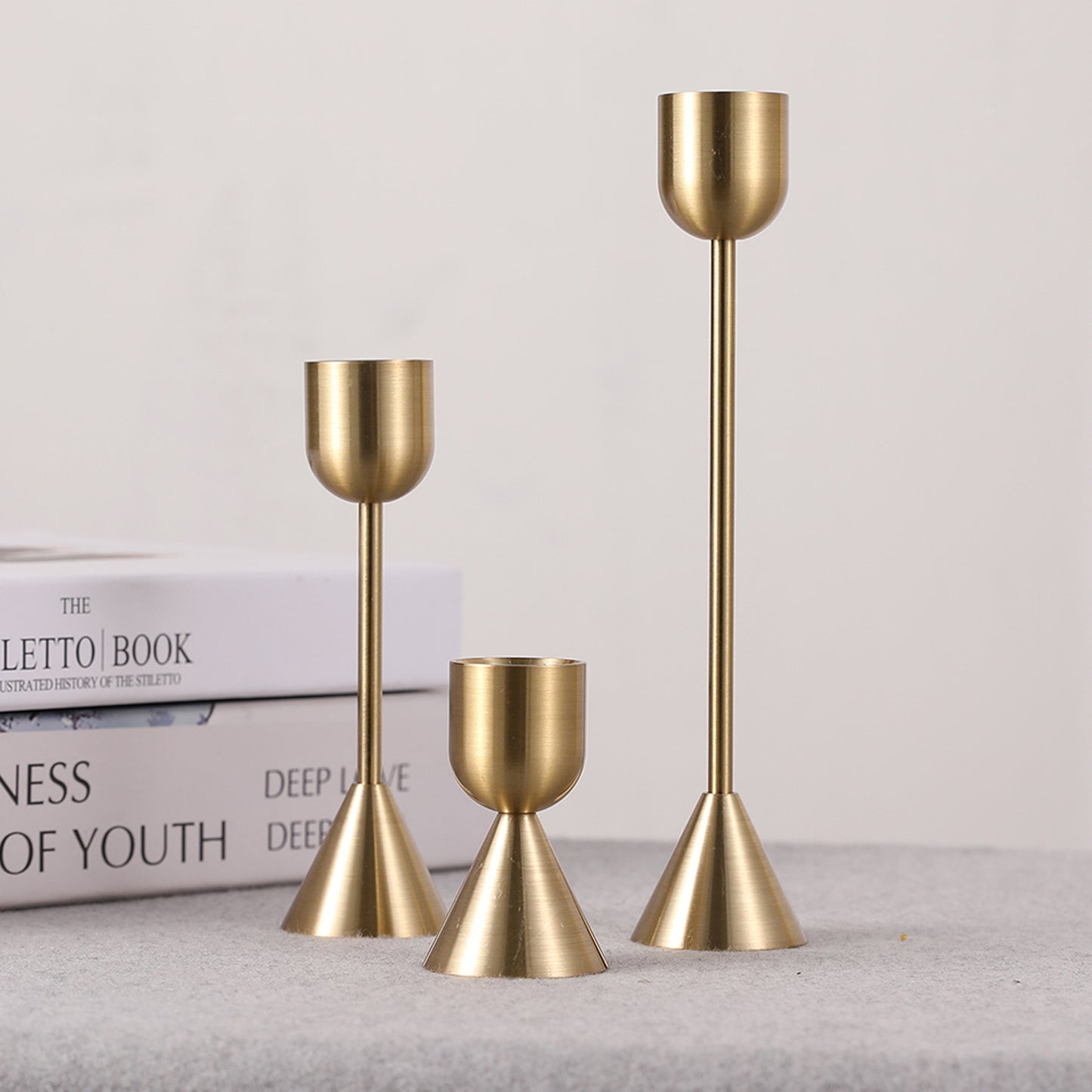 Copper Aluminium Metal Candle Holder