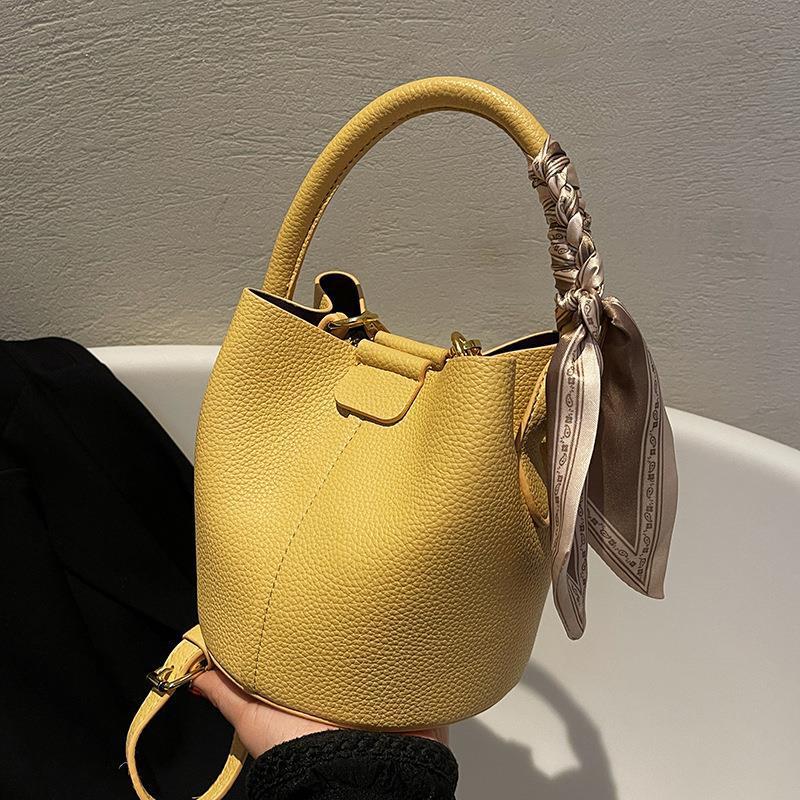 Accent Ribbon Bucket Bag