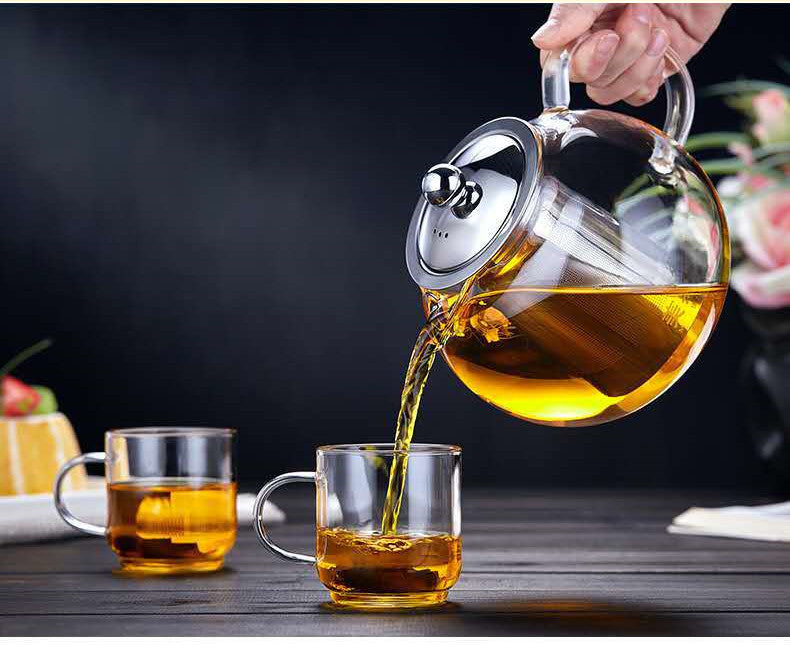 Thickened Glass Belly Teapot