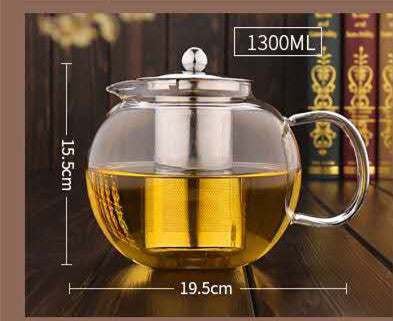 Thickened Glass Belly Teapot