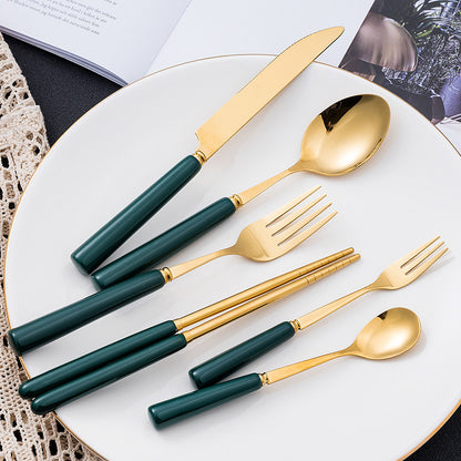 Teal Crest Stainless Steel Cutlery