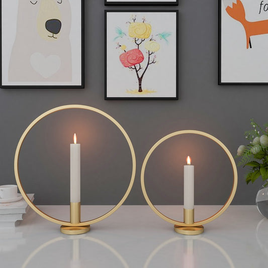 Round Statement Candle Holder