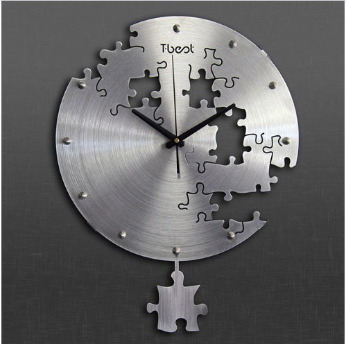 Circular Creative Puzzle Wall Clock Art Wall