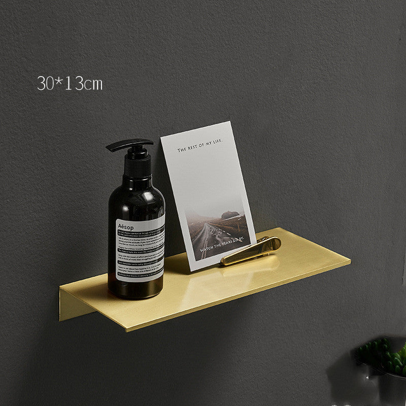 Brushed Gold Aluminium Bathroom Shelf