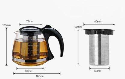 Heat Resistant Glass Tea Pot