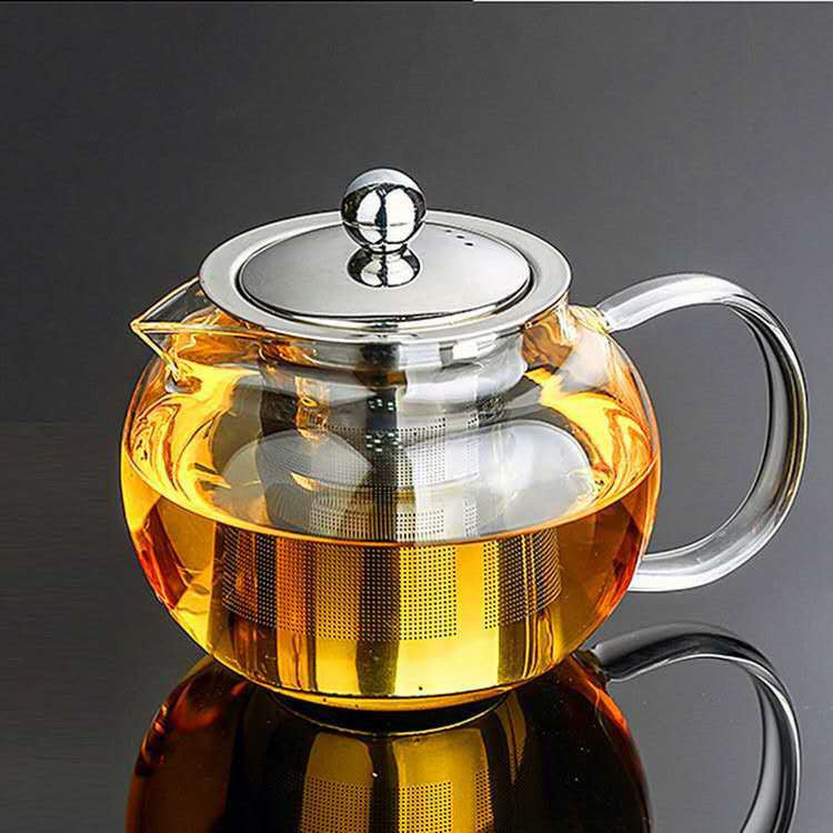 Thickened Glass Belly Teapot