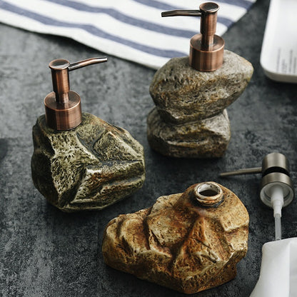 Ceramic Retro Stone Soap Dispenser