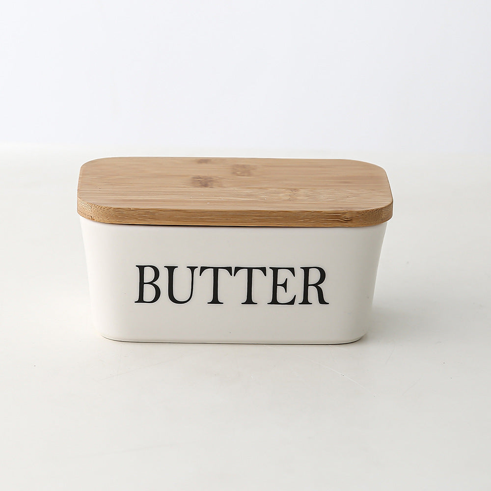 Bamboo Cover Butter Box