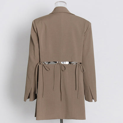 All Round Tied Waist Blazer