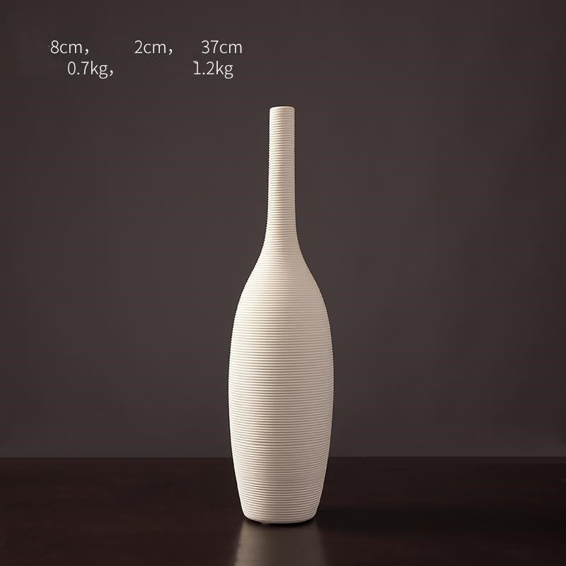 White Opulent Porcelain Vase