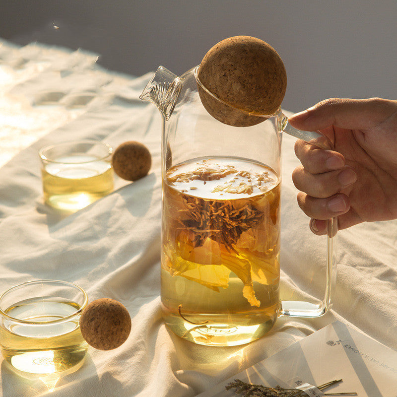 Heat Resistant Flask with Cork Cover