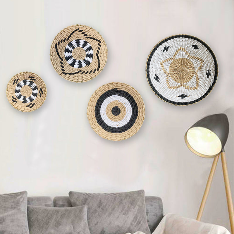 Wall Decor Statement Rattan Baskets