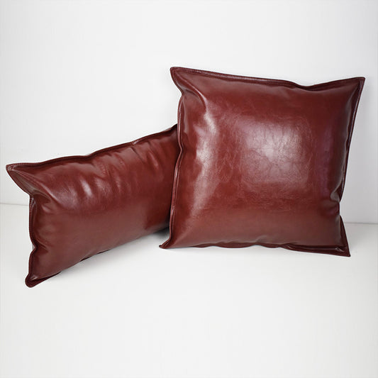 Soft Statement Leather Cushion Cover