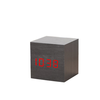 Wooden Digital Electronic Desktop Clock