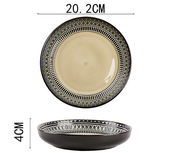 Ceramic Western Plate Set