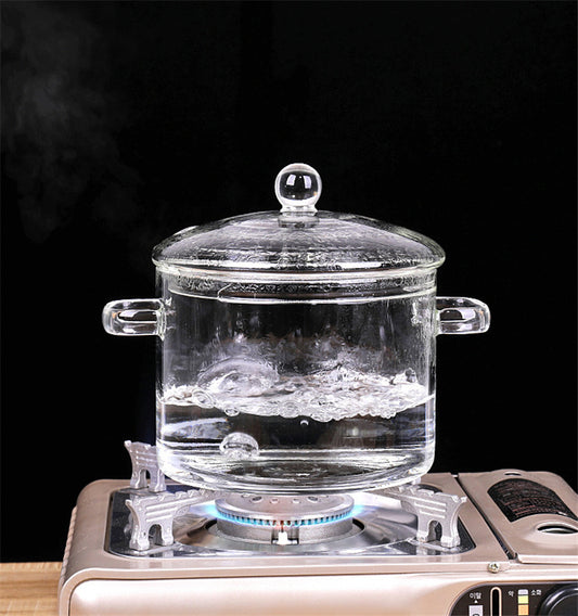 Transparent Glass Pot