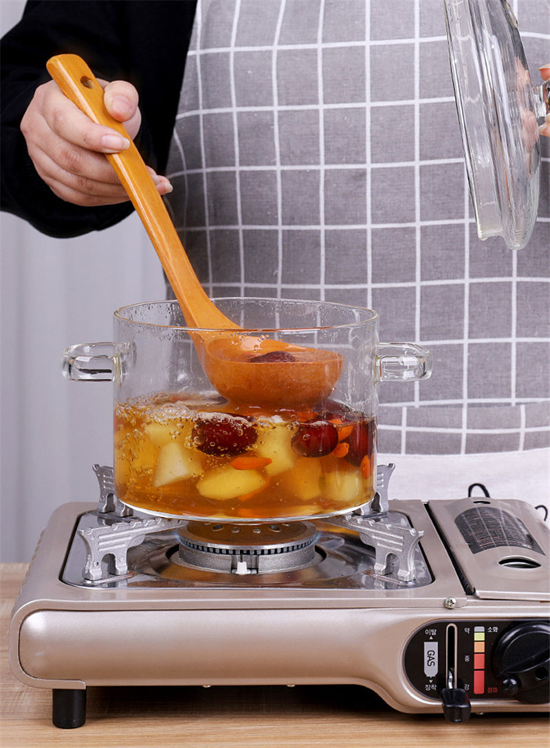 Transparent Glass Pot