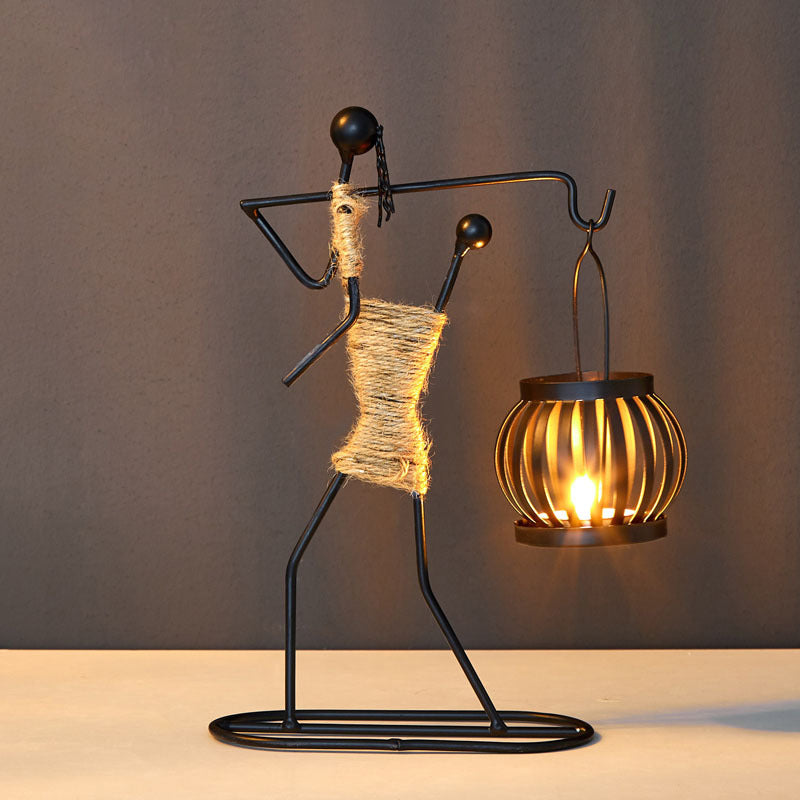 Iron Modern Candle Holder