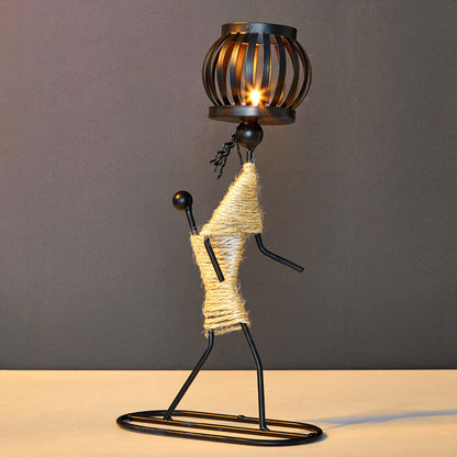 Iron Modern Candle Holder