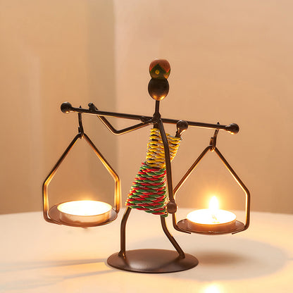 Iron Modern Candle Holder