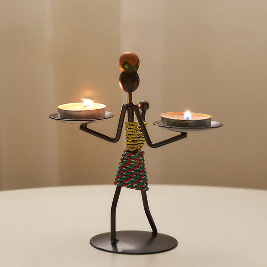 Iron Modern Candle Holder