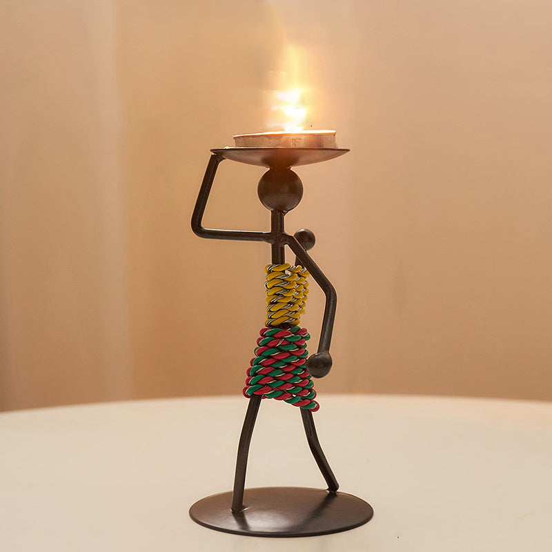 Iron Modern Candle Holder