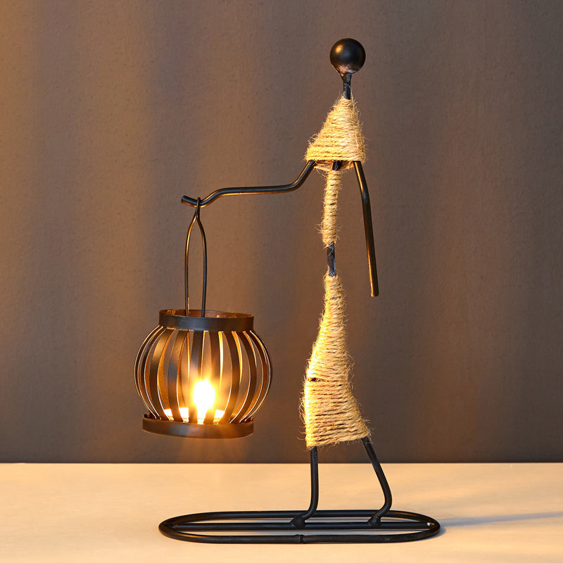 Iron Modern Candle Holder