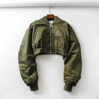 Tooling Cropped Bomber Jacket