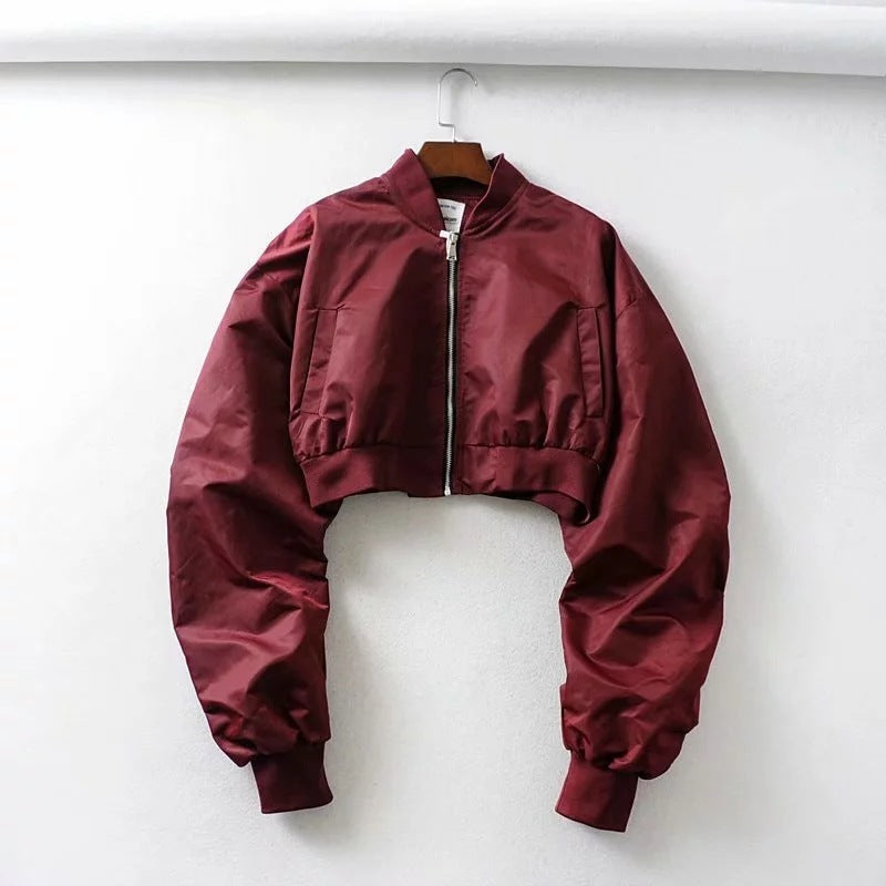 Tooling Cropped Bomber Jacket