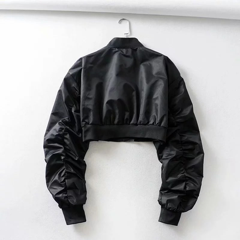 Tooling Cropped Bomber Jacket