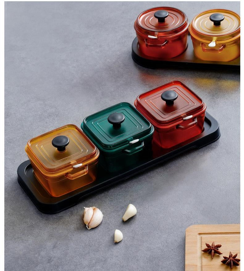 Coloured Enamel Seasoning Box Set