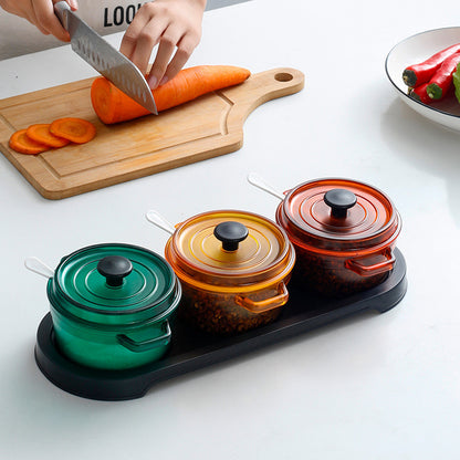 Coloured Enamel Seasoning Box Set