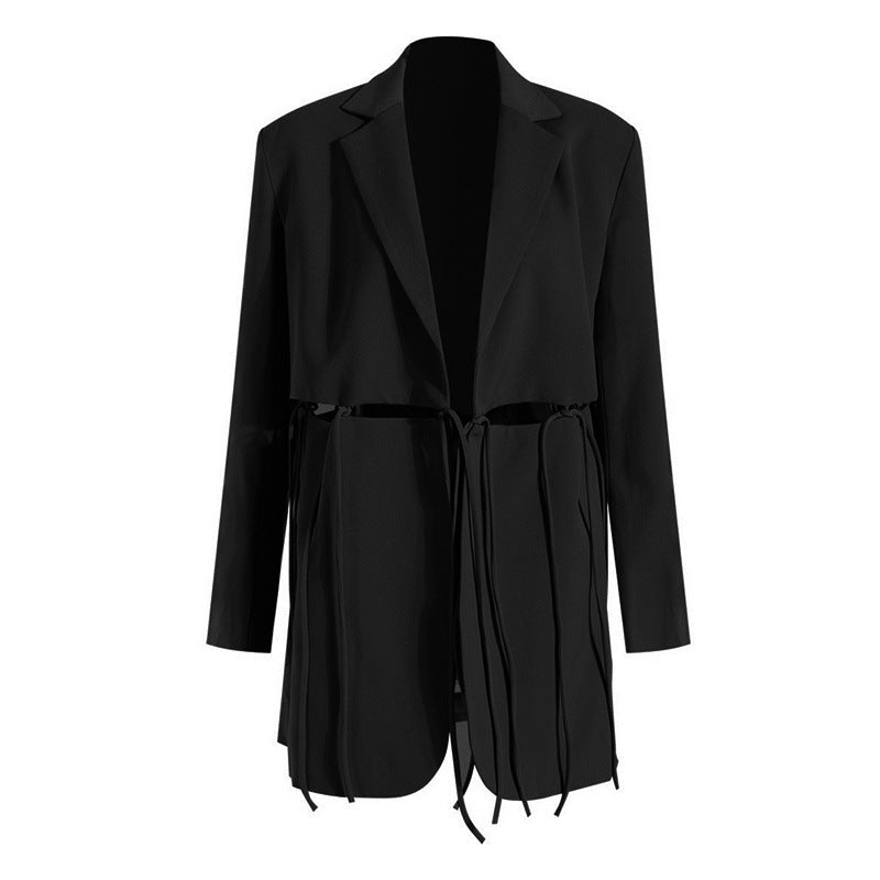 All Round Tied Waist Blazer