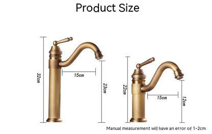 Opulence Copper Antique Bathroom Faucet