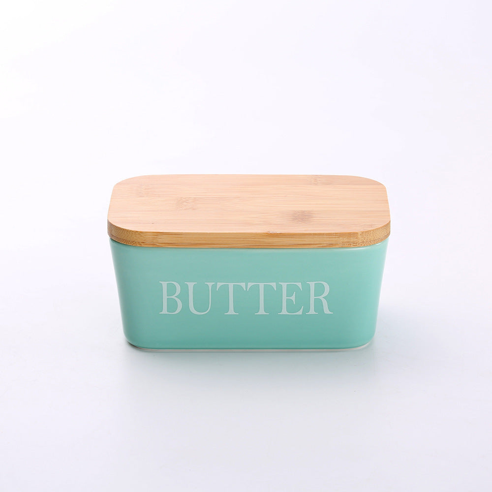 Bamboo Cover Butter Box