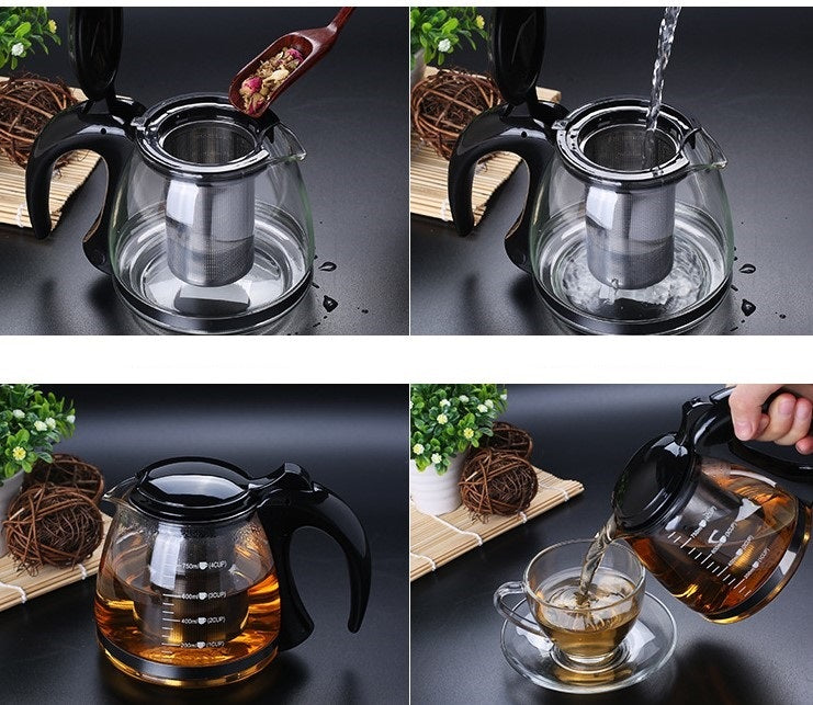 Heat Resistant Glass Tea Pot