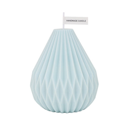 Nordic Geometric Pear Shaped Candle