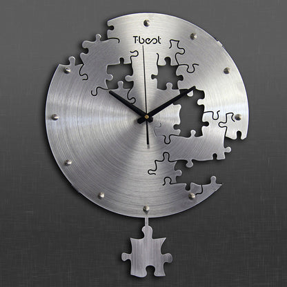 Circular Creative Puzzle Wall Clock Art Wall