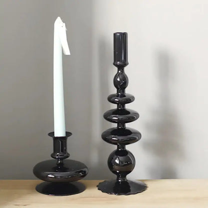 Rue Glass Candlestick Holder