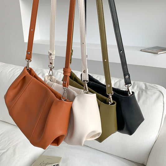 Fashion Zipper Pleated Bag