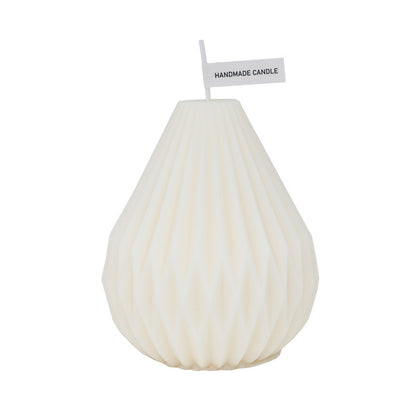 Nordic Geometric Pear Shaped Candle