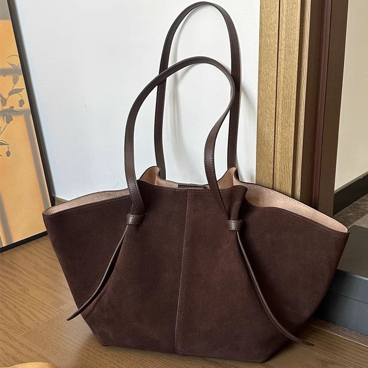 Suede All Day Carry Tote Bag