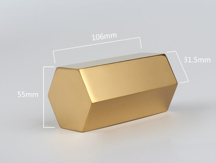 Gold Hexagon Pen Holder